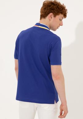 Erkek Mavi Polo Yaka Tişört - 50249136018