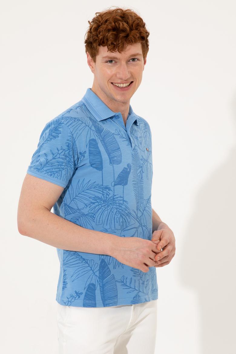 Erkek Koyu Mavi Polo Yaka Tişört - 50249143008