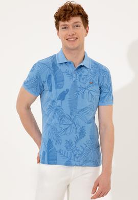 Erkek Koyu Mavi Polo Yaka Tişört - 50249143008