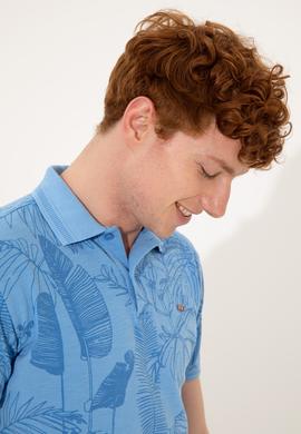 Erkek Koyu Mavi Polo Yaka Tişört - 50249143008