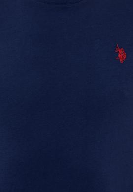 Erkek Lacivert Bisiklet Yaka Basic T-Shirt - 50248521016