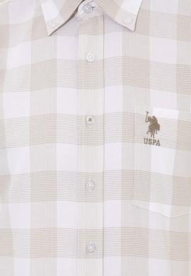 Erkek Haki Kısa Kollu Gömlek - 50251774011