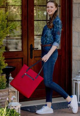 Kadın Kırmızı Omuz Çantası - 50259059004