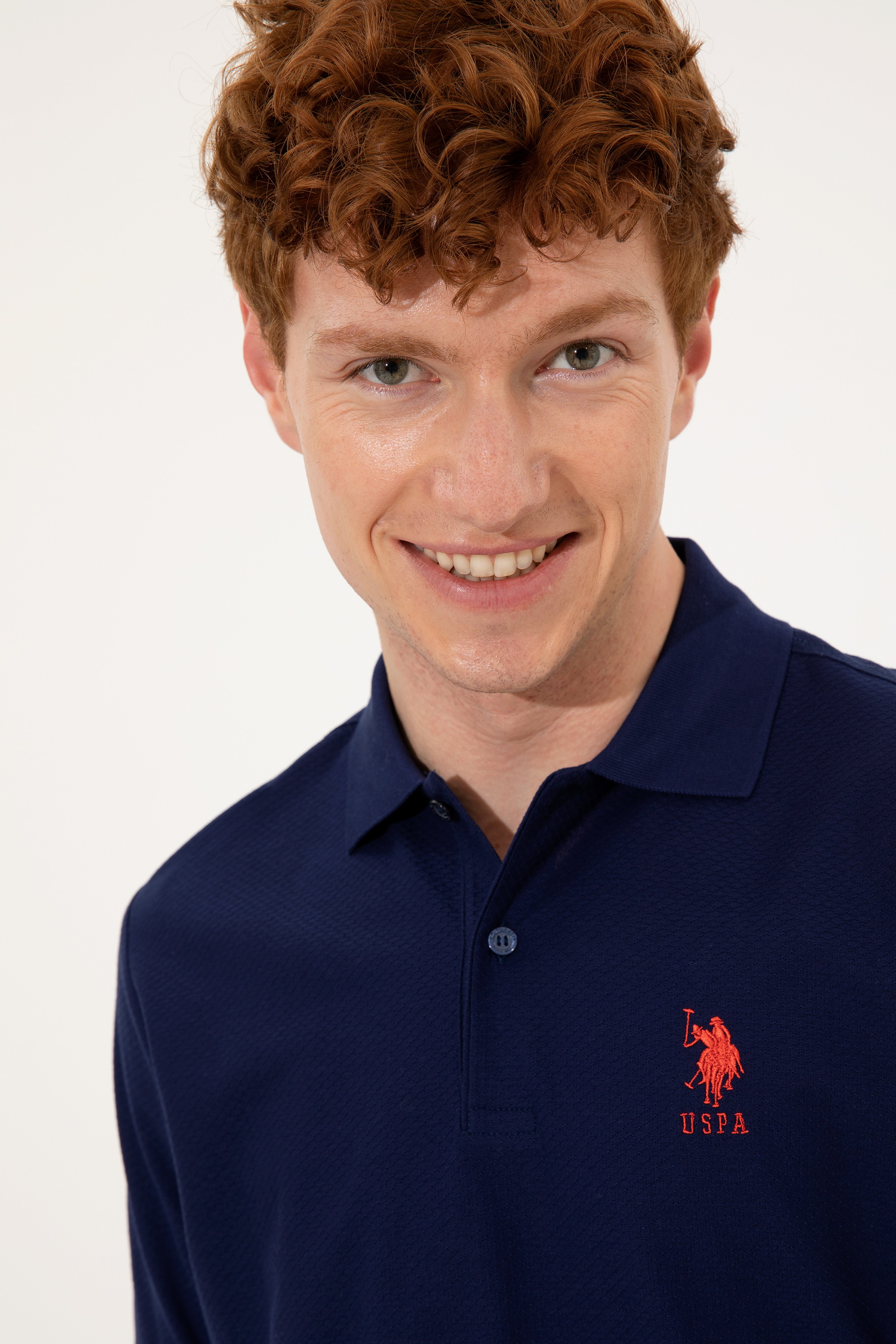 Erkek Lacivert Polo Yaka T-Shirt - Image 1