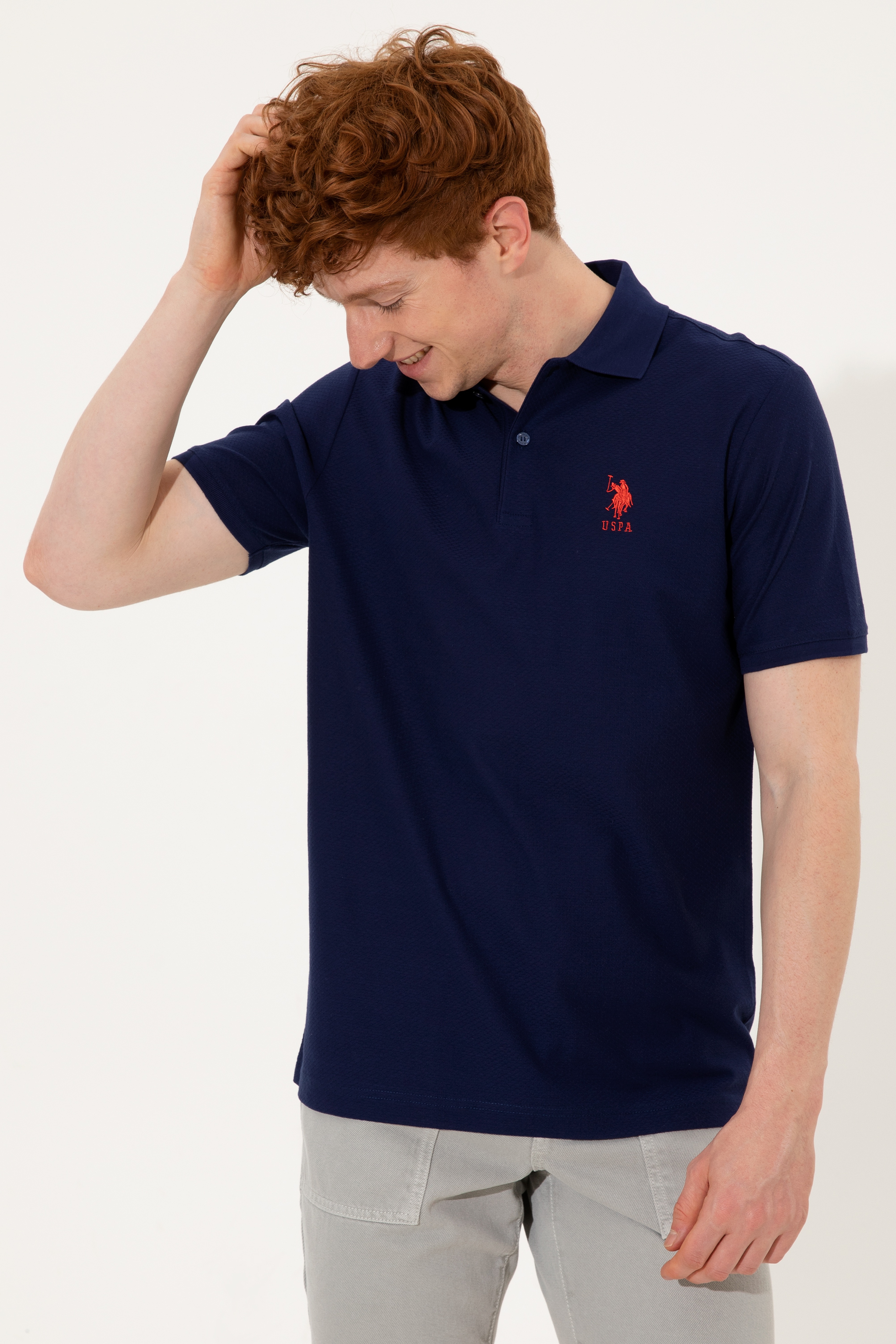 Erkek Lacivert Polo Yaka T-Shirt