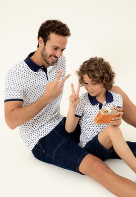 Erkek Beyaz Polo Yaka Tişört - 50248937006