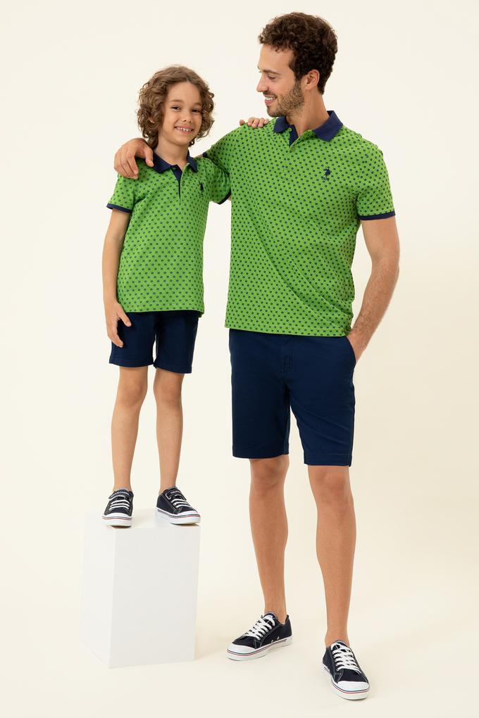 Erkek Elma Yeşili Polo Yaka Tişört