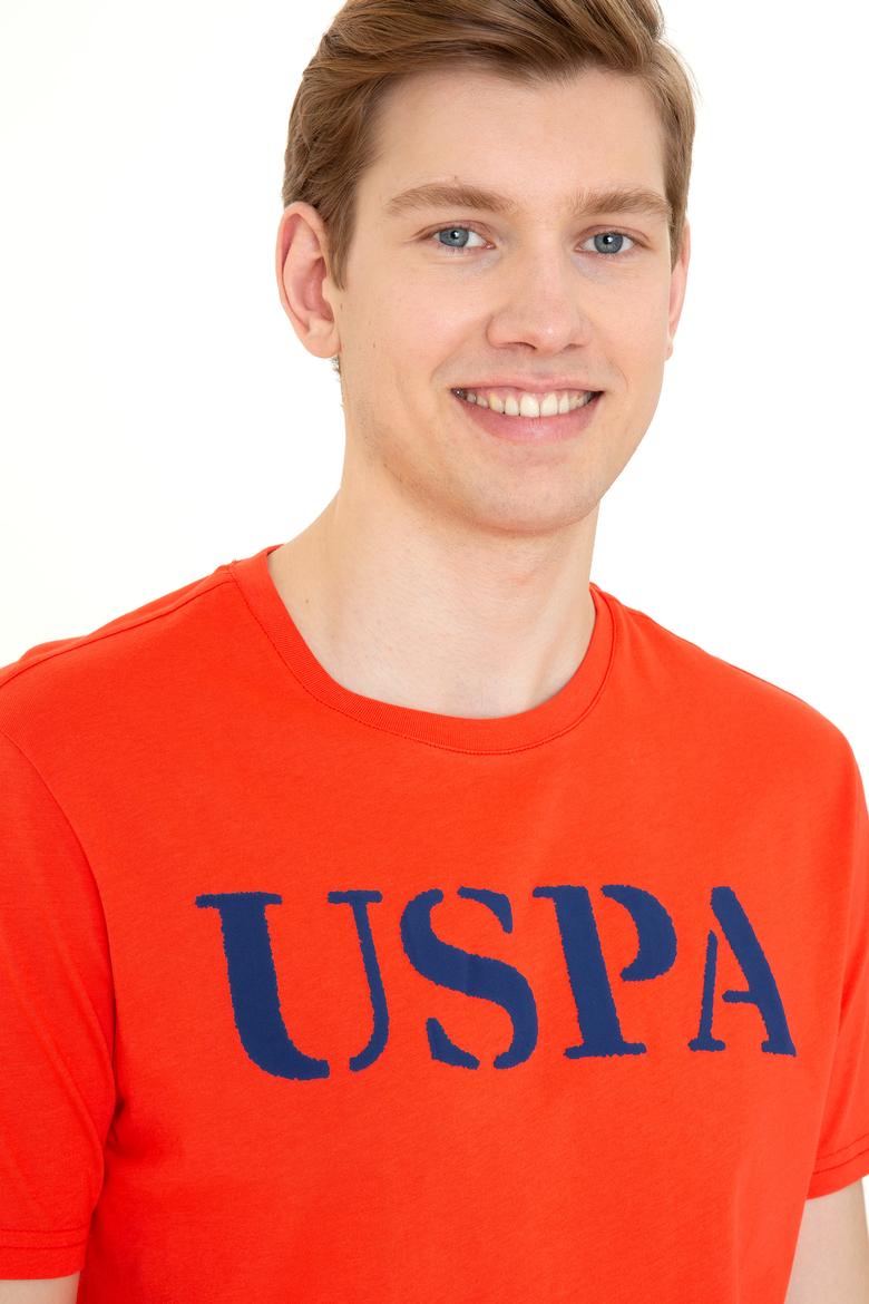 Erkek Kırmızı Basic Bisiklet Yaka Tişört - 50248569129