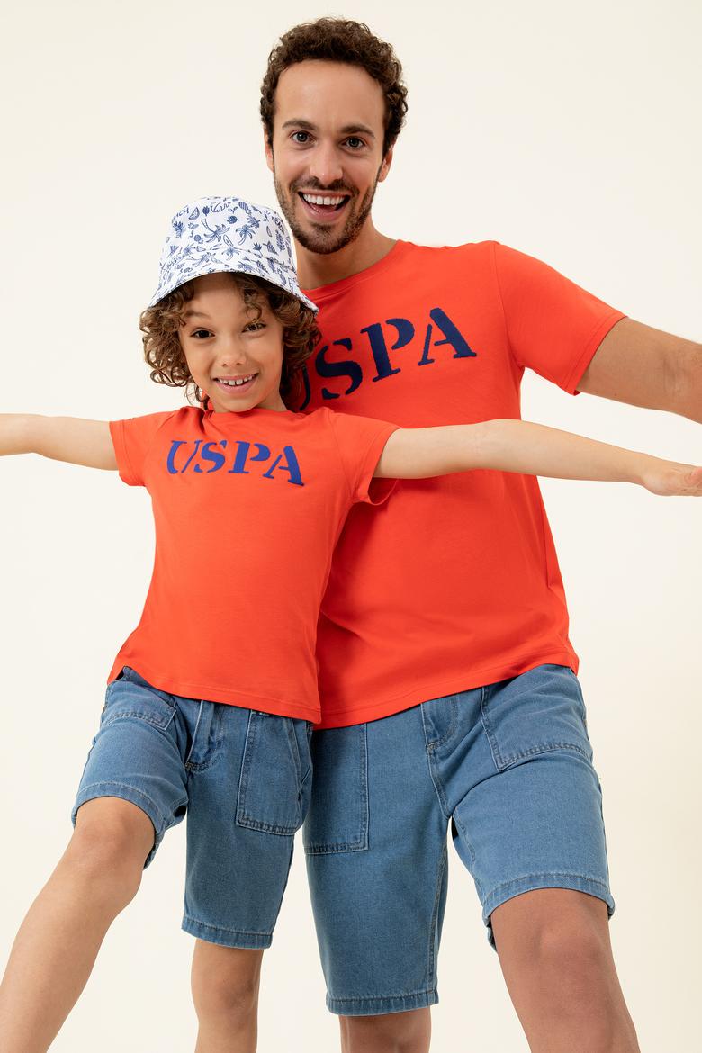 Çocuk Kırmızı Bisiklet Yaka Tişört