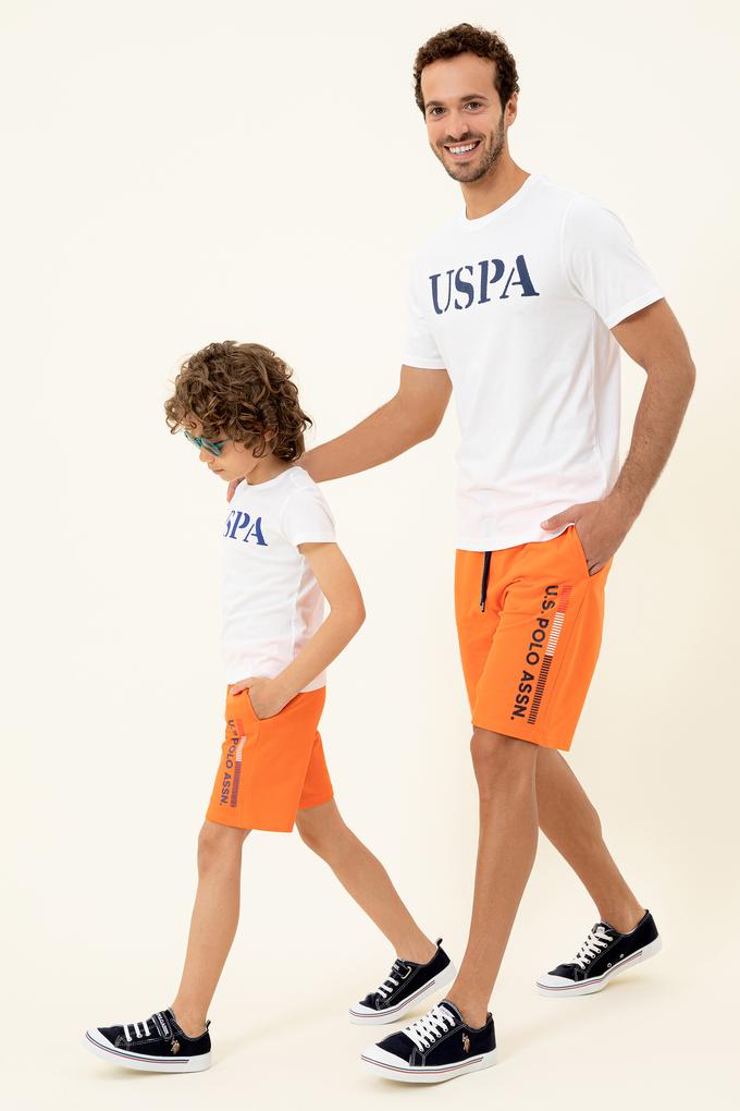 Erkek Beyaz Basic Bisiklet Yaka Tişört