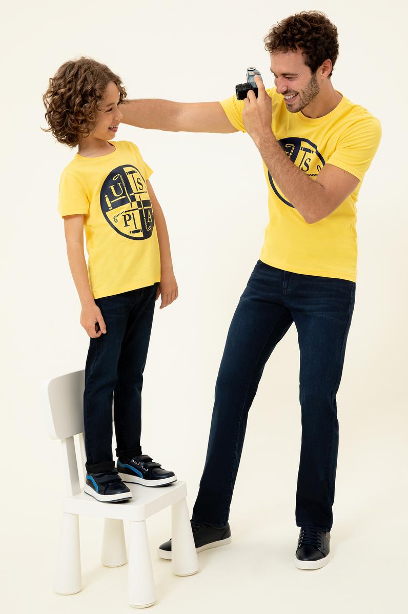 Erkek Koyu Mavi Jean Pantolon