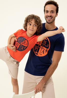 Çocuk Kırmızı Bisiklet Yaka Tişört - 50247336086