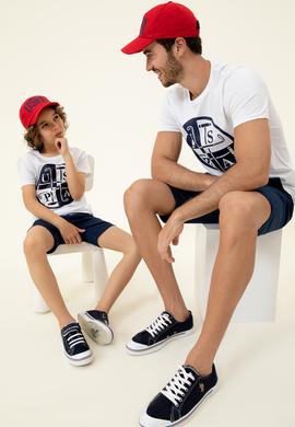 Erkek Beyaz Bisiklet Yaka T-Shirt - 50247330008