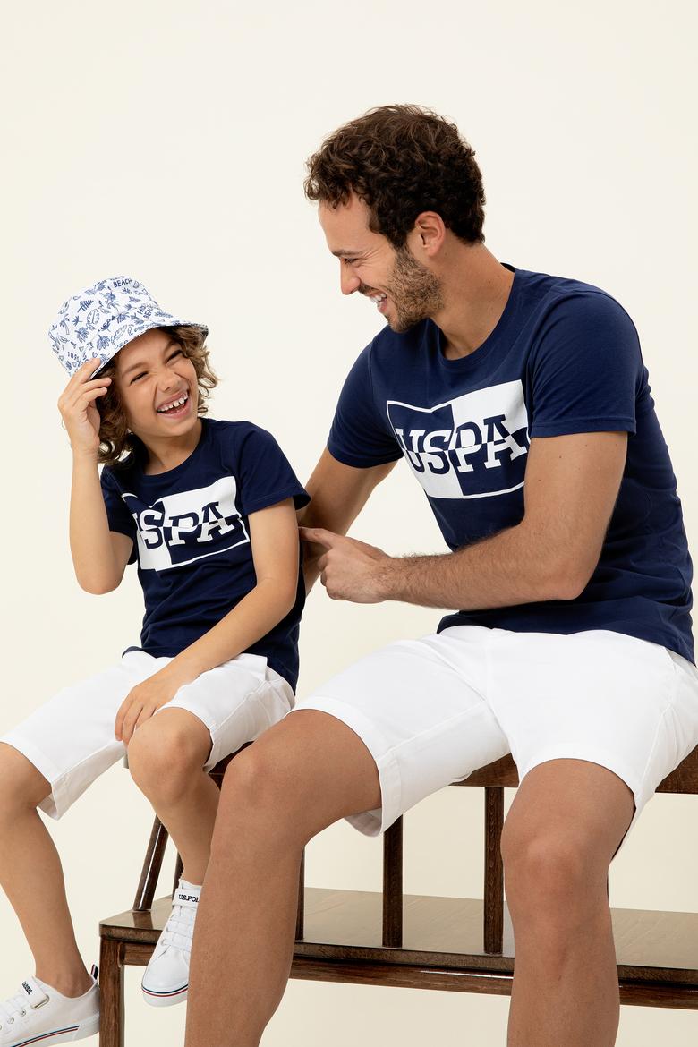 Çocuk Lacivert Bisiklet Yaka Tişört