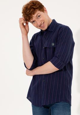 Erkek Mavi Jean Gömlek - 50246615005