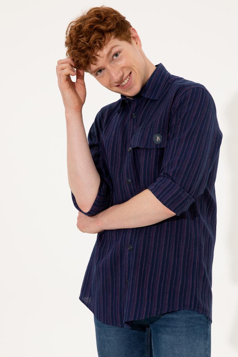 Erkek Mavi Jean Gömlek - 50246615005