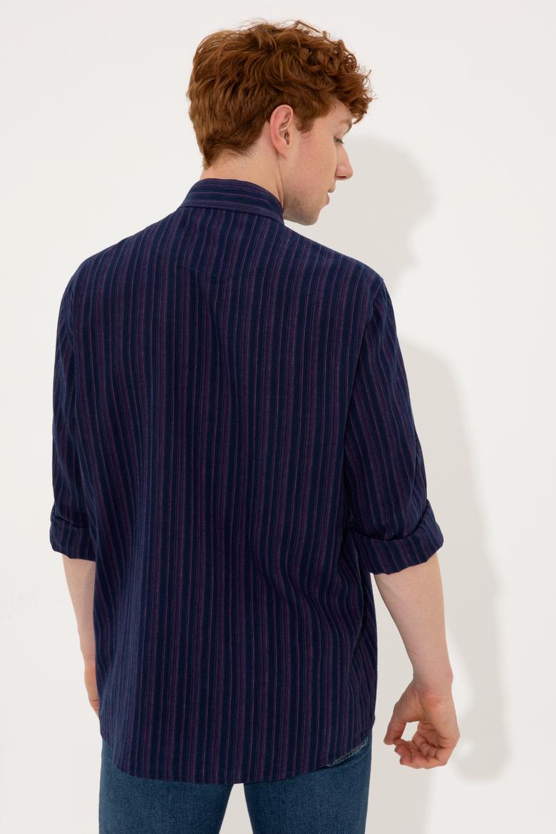 Erkek Mavi Jean Gömlek - 50246615005