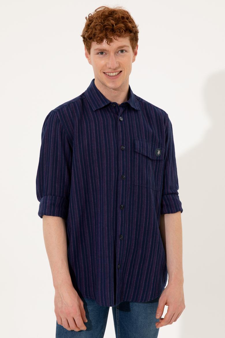 Erkek Mavi Jean Gömlek