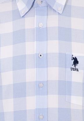 Erkek Mavi Kısa Kollu Gömlek - 50251774005