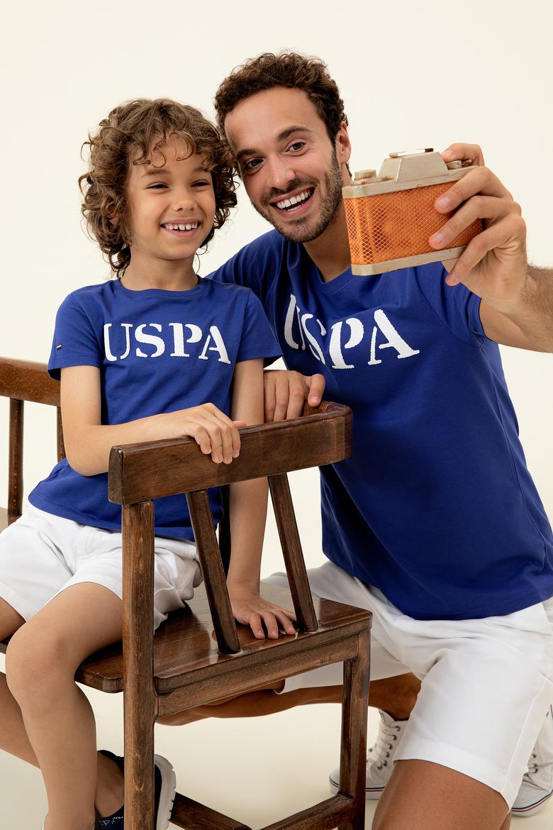 Çocuk Mavi Bisiklet Yaka Tişört