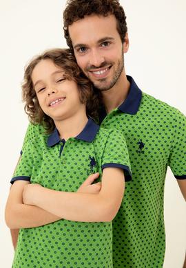 Erkek Çocuk Yeşil Polo Yaka Tişört - 50248942022