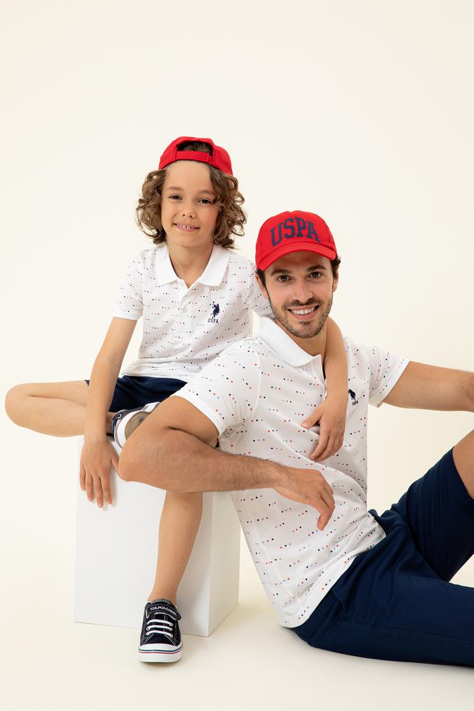 Erkek Çocuk Beyaz Polo Yaka Tişört