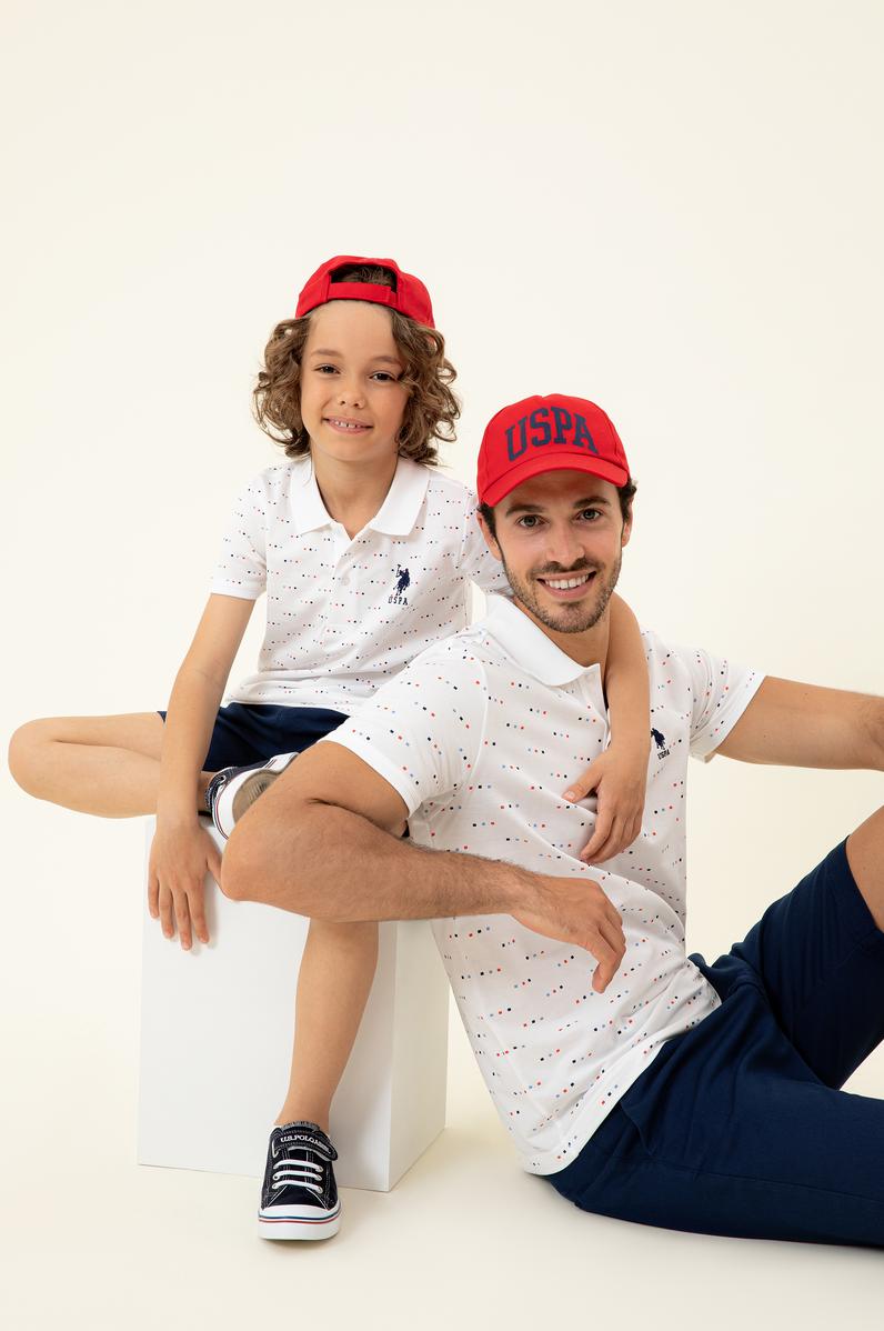 Erkek Çocuk Beyaz Polo Yaka Tişört