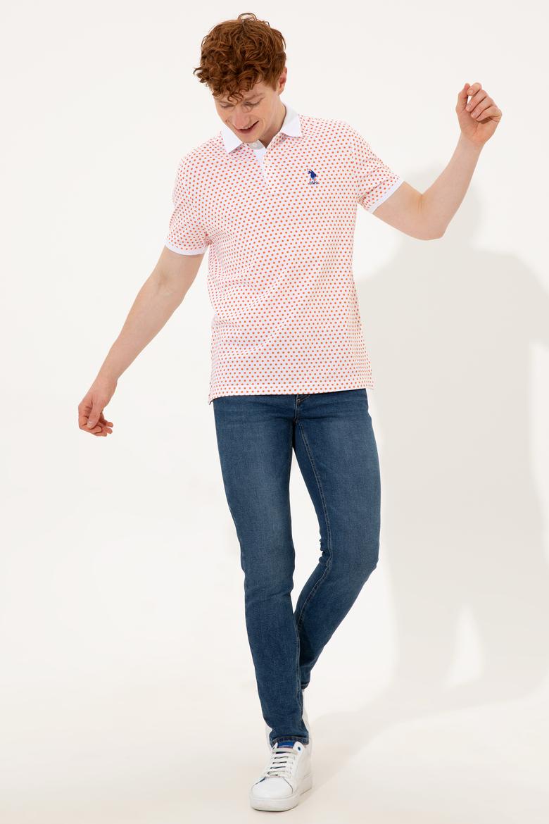 Erkek Turuncu Polo Yaka Tişört - 50248613023