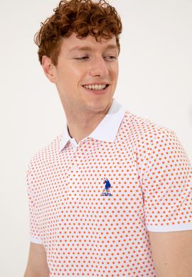 Erkek Turuncu Polo Yaka Tişört - 50248613023