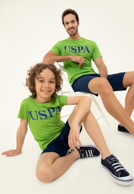 Erkek Çocuk Yeşil Bisiklet Yaka Tişört - 50248206024