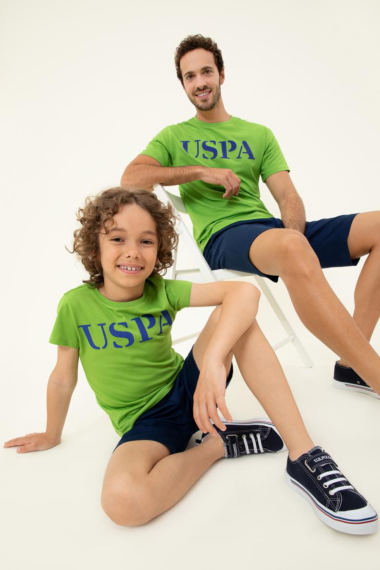 Erkek Çocuk Yeşil Bisiklet Yaka Tişört