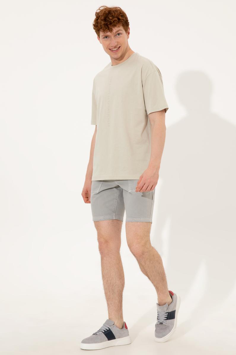 Erkek Çok Renkli Jean Şort