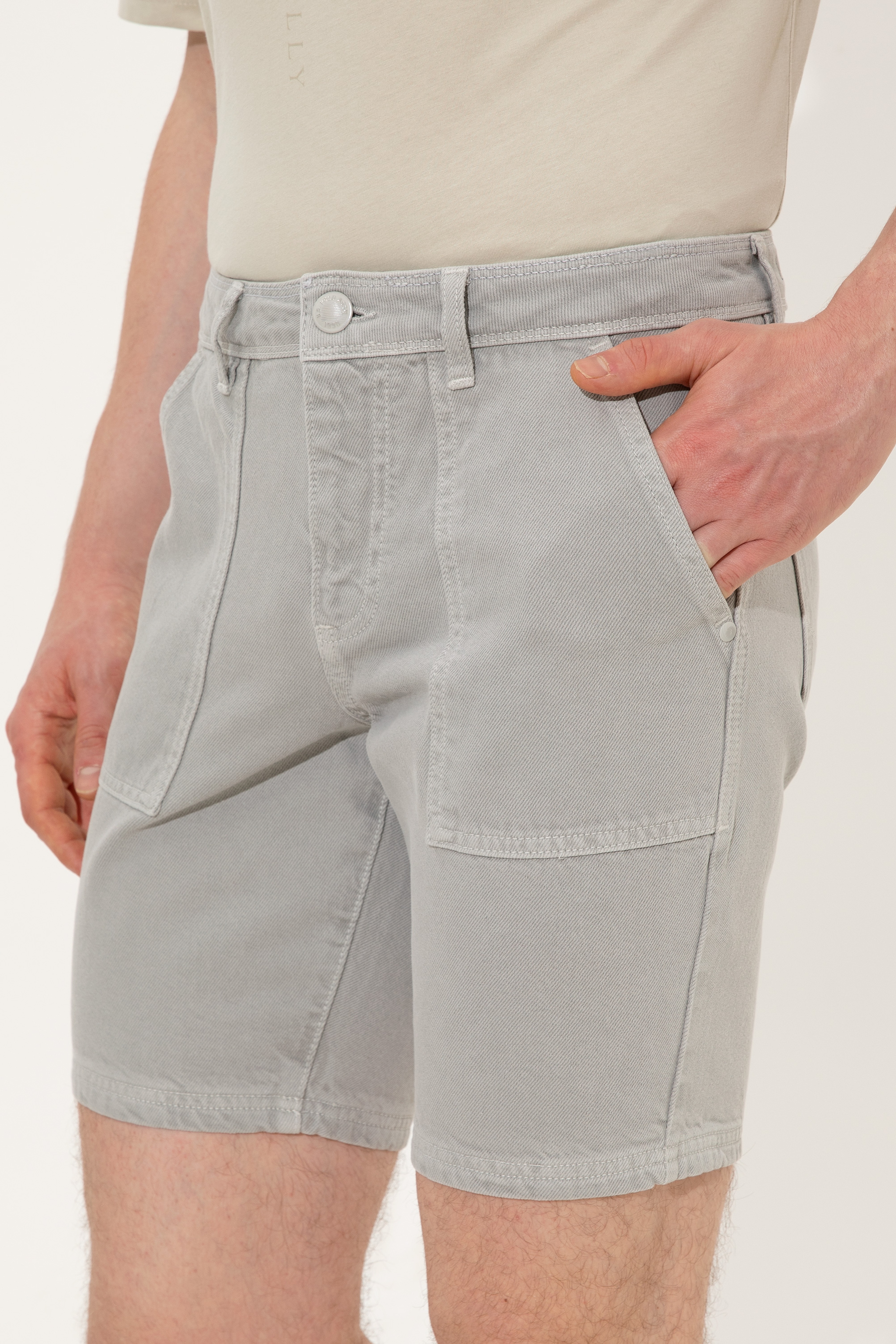 Erkek Çok Renkli Jean Şort - Image 6