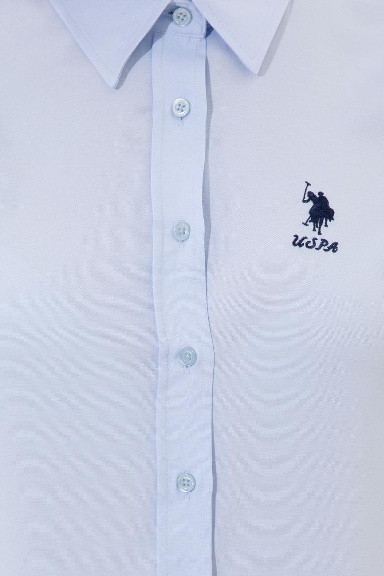 Kadın Açık Mavi Uzun Kollu Basic Gömlek - 50246463013