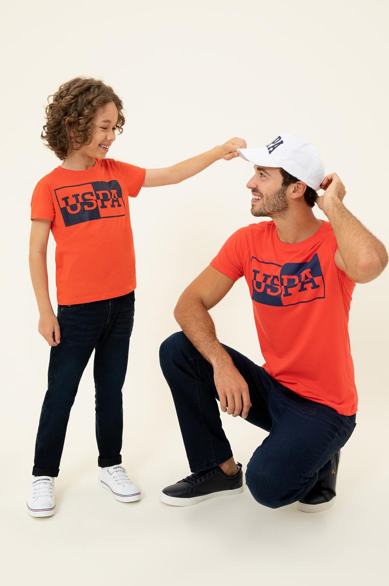 Çocuk Kırmızı Bisiklet Yaka Tişört