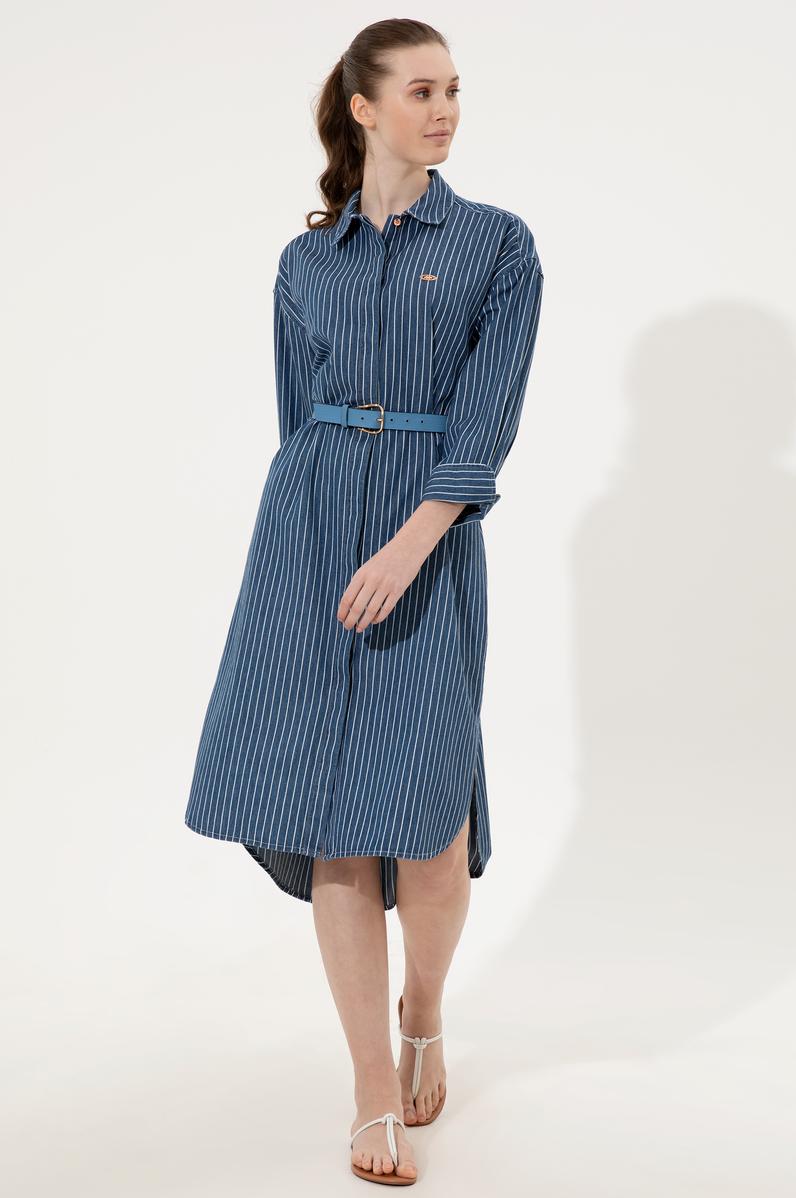 Kadın Mavi Jean Elbise