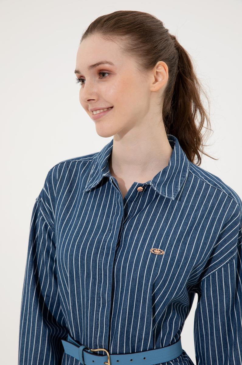 Kadın Mavi Jean Elbise