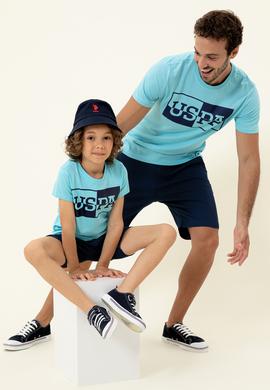 Çocuk Turkuaz Bisiklet Yaka Tişört - 50247351080