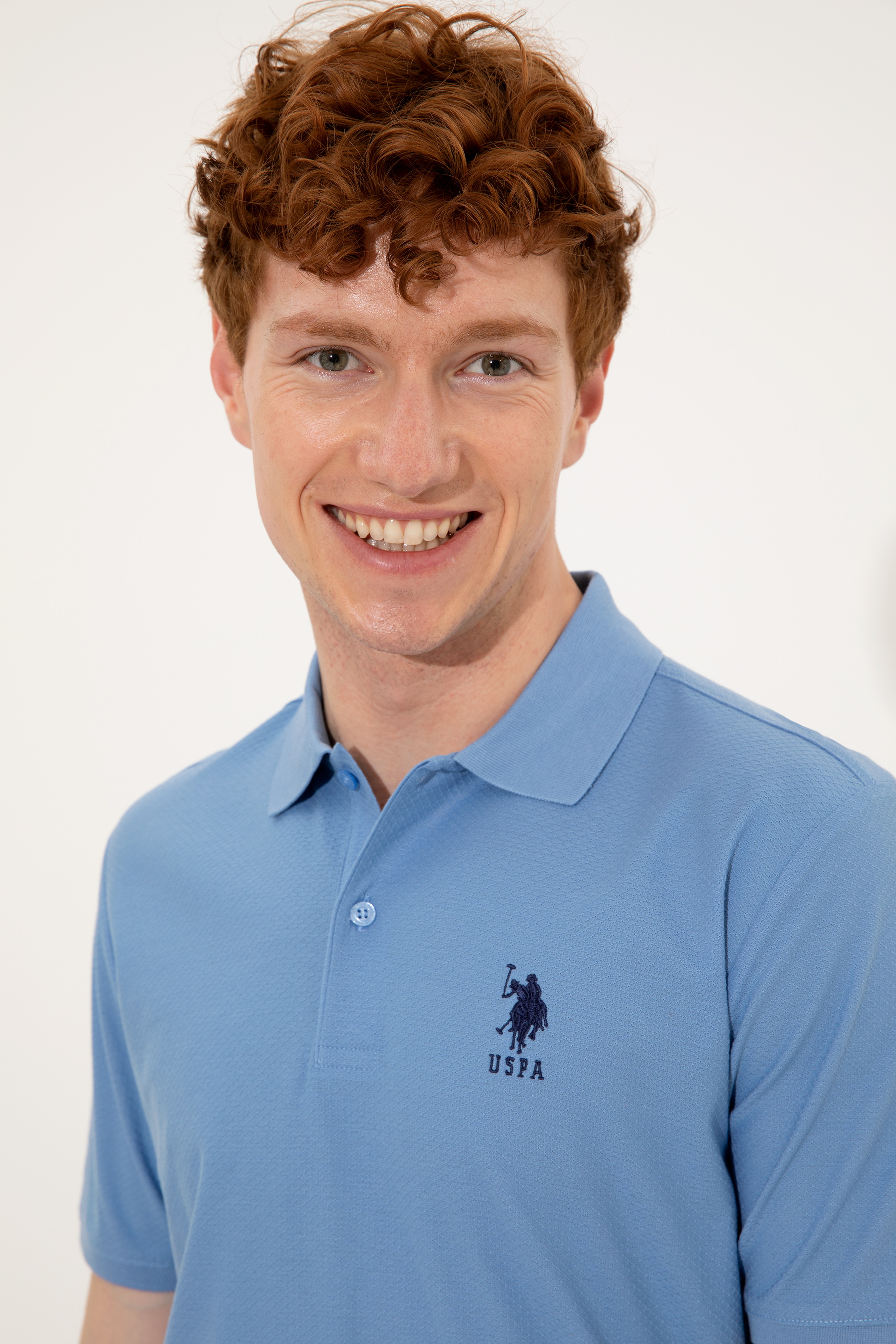 Erkek Koyu Mavi Polo Yaka T-Shirt - Image 2