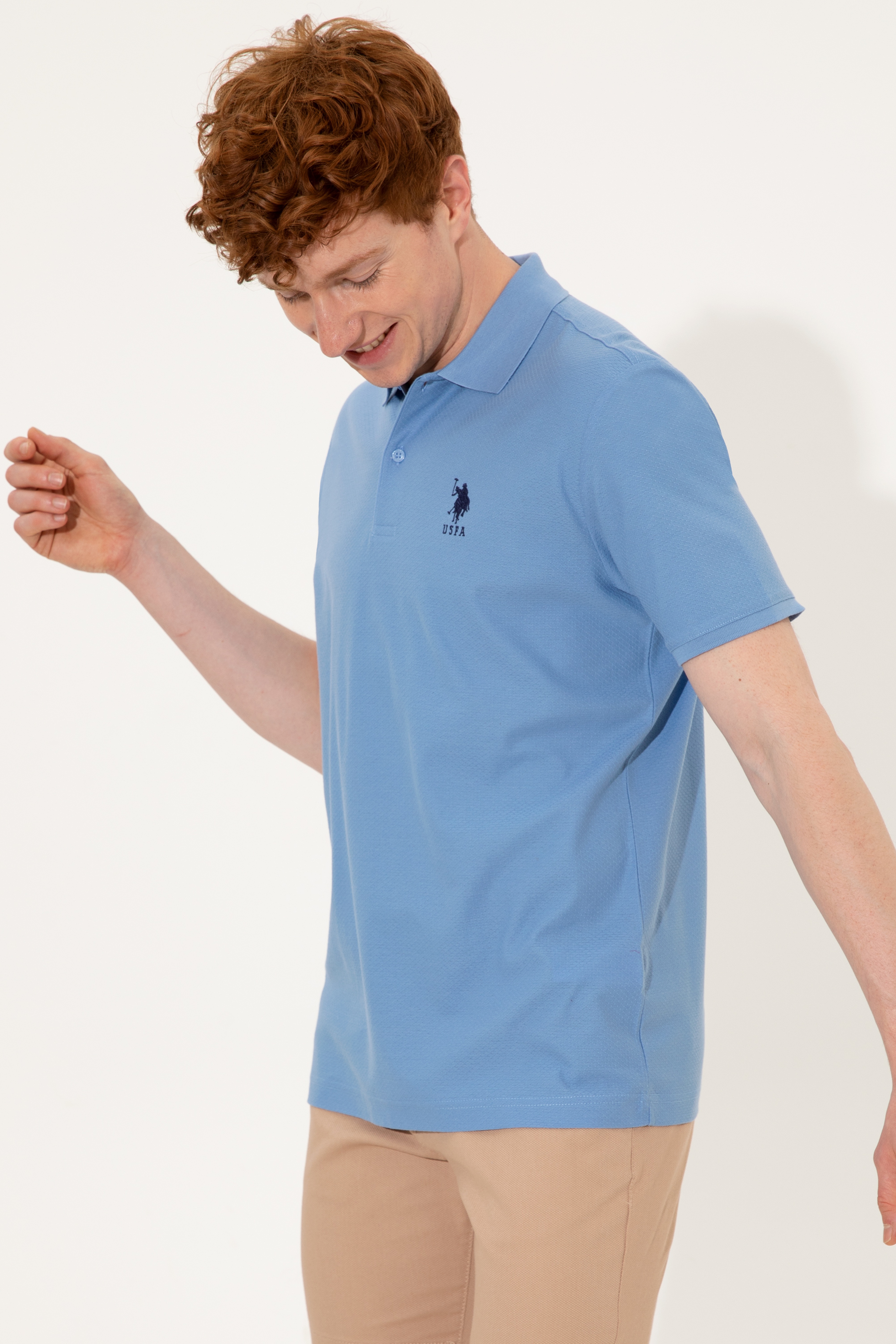 Erkek Koyu Mavi Polo Yaka T-Shirt