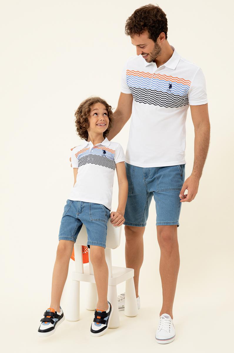 Erkek Çocuk Açık Mavi Jean Şort