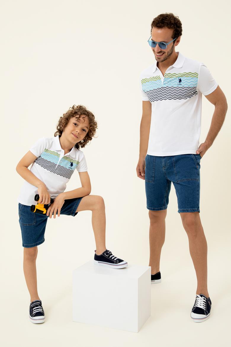 Erkek Çocuk Yeşil Polo Yaka Tişört