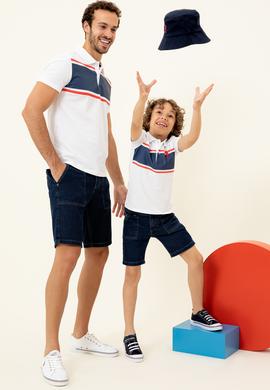 Erkek Çocuk Beyaz Polo Yaka Tişört - 50254110010