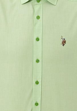 Erkek Yeşil Uzun Kollu Gömlek - 50247123013