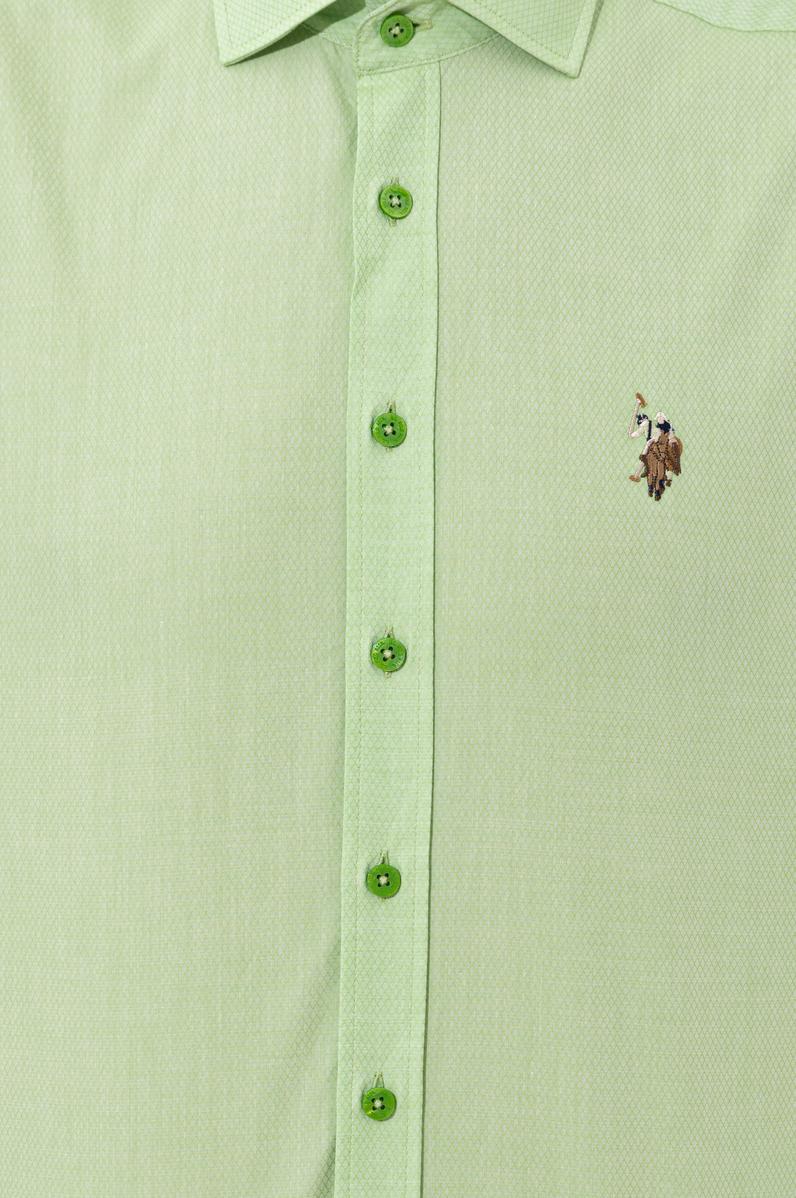 Erkek Yeşil Uzun Kollu Gömlek