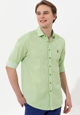 Erkek Yeşil Uzun Kollu Gömlek - 50247123013