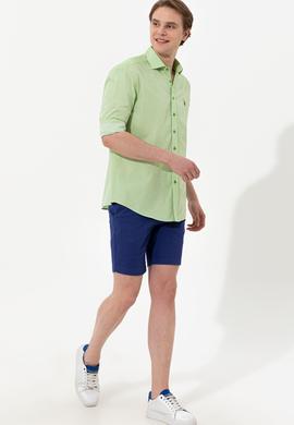 Erkek Yeşil Uzun Kollu Gömlek - 50247123013