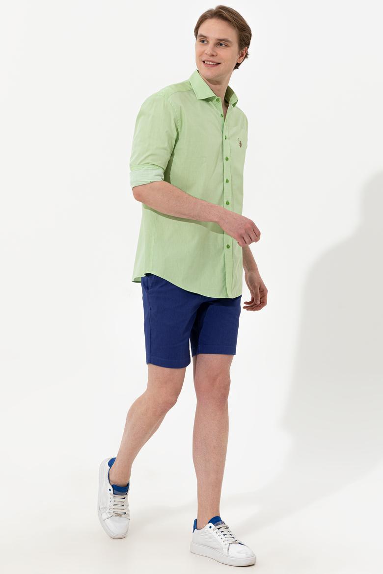 Erkek Yeşil Uzun Kollu Gömlek - 50247123013