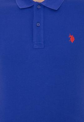 Erkek Mavi Basic Polo Yaka Tişört - 50249149376