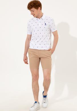 Erkek Beyaz Polo Yaka Tişört - 50249186008